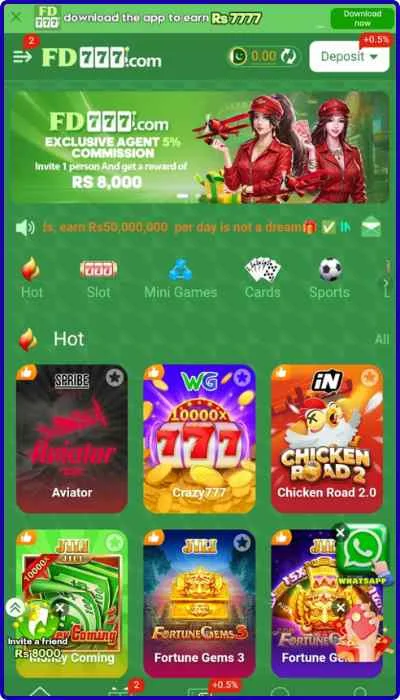 FD777 Game APK download latest earning game app in Pakistan